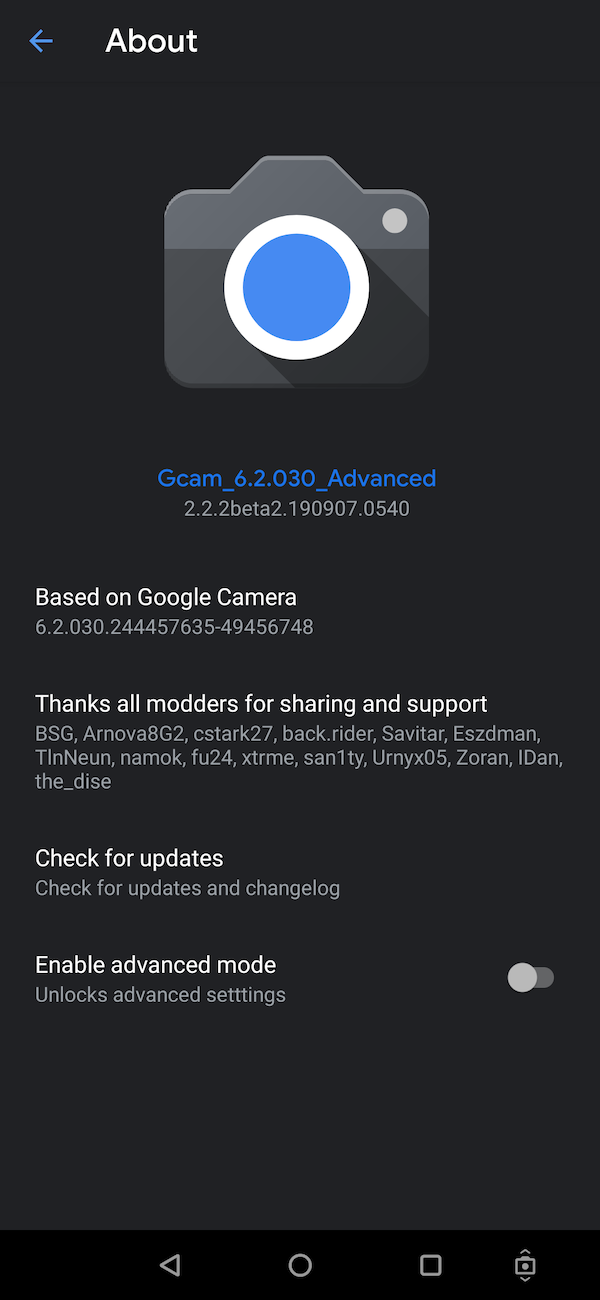 Gcam_6.2.030_Advanced_V2.2.2beta2.190907.0540.apk