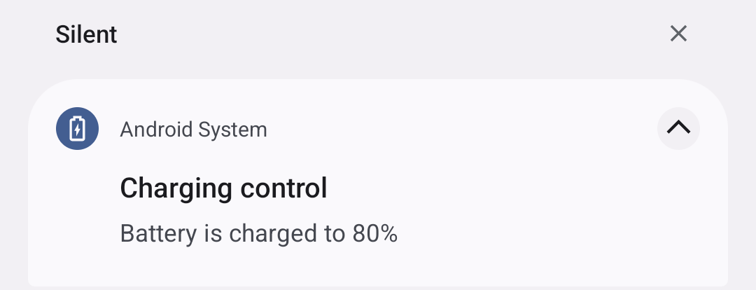 Charging Control Notification