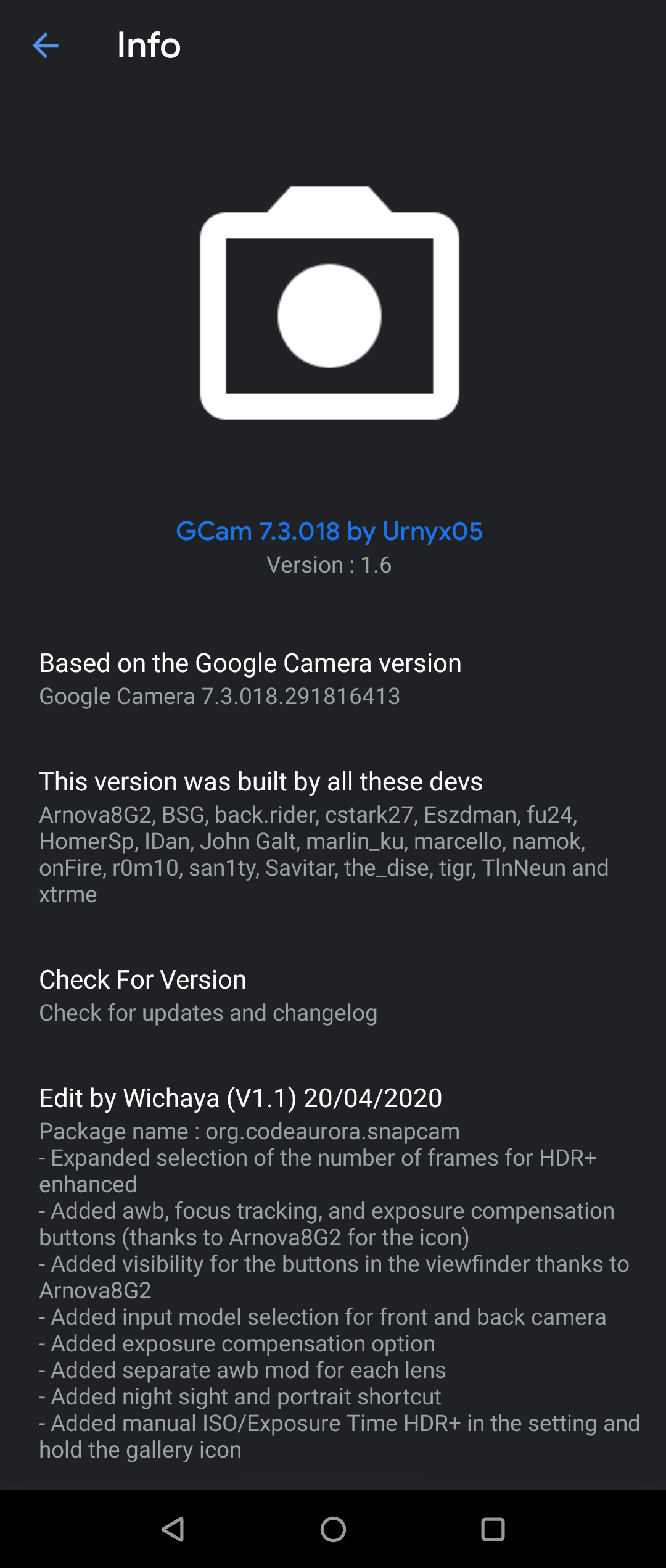 GCam_7.3.018_Urnyx05-v1.6_Wichaya v1.1