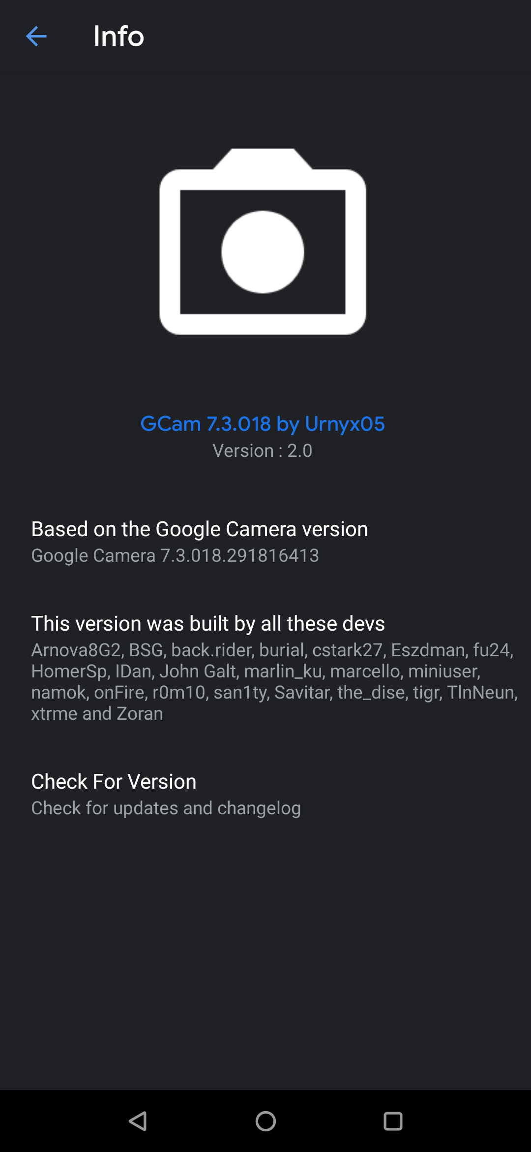 Google Camera Urnyx05 2.0