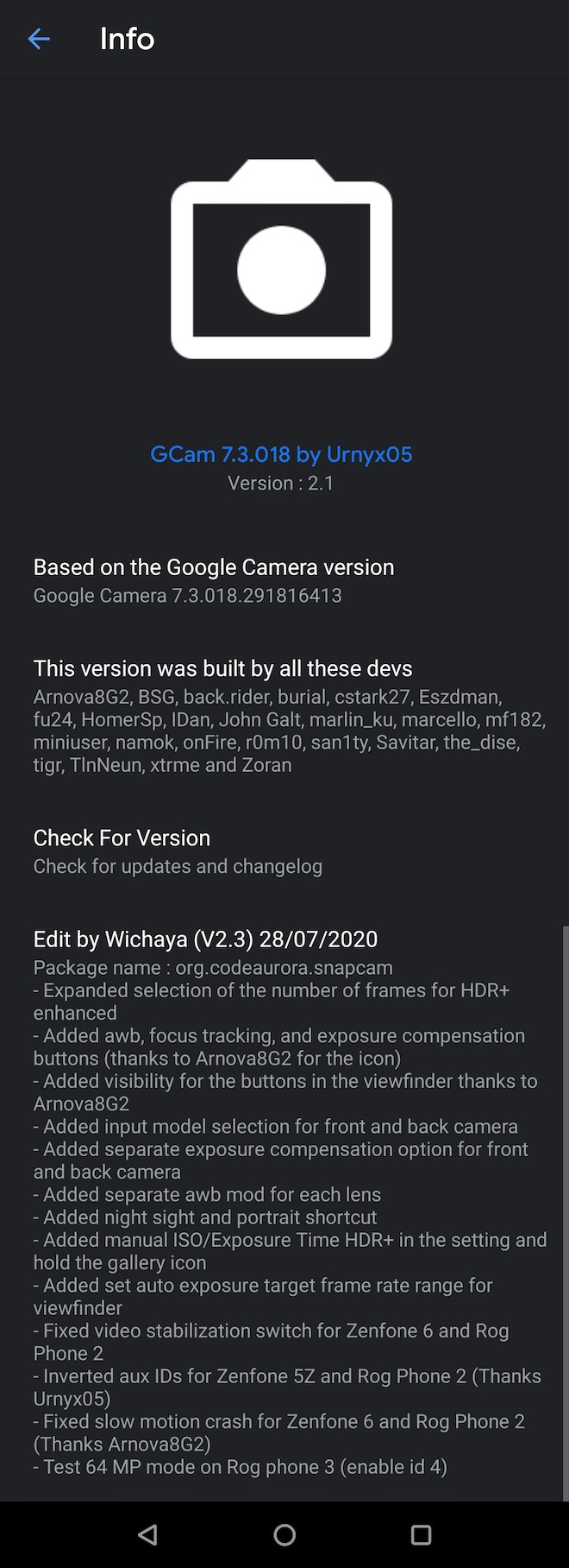 Wichaya GCam 2.3