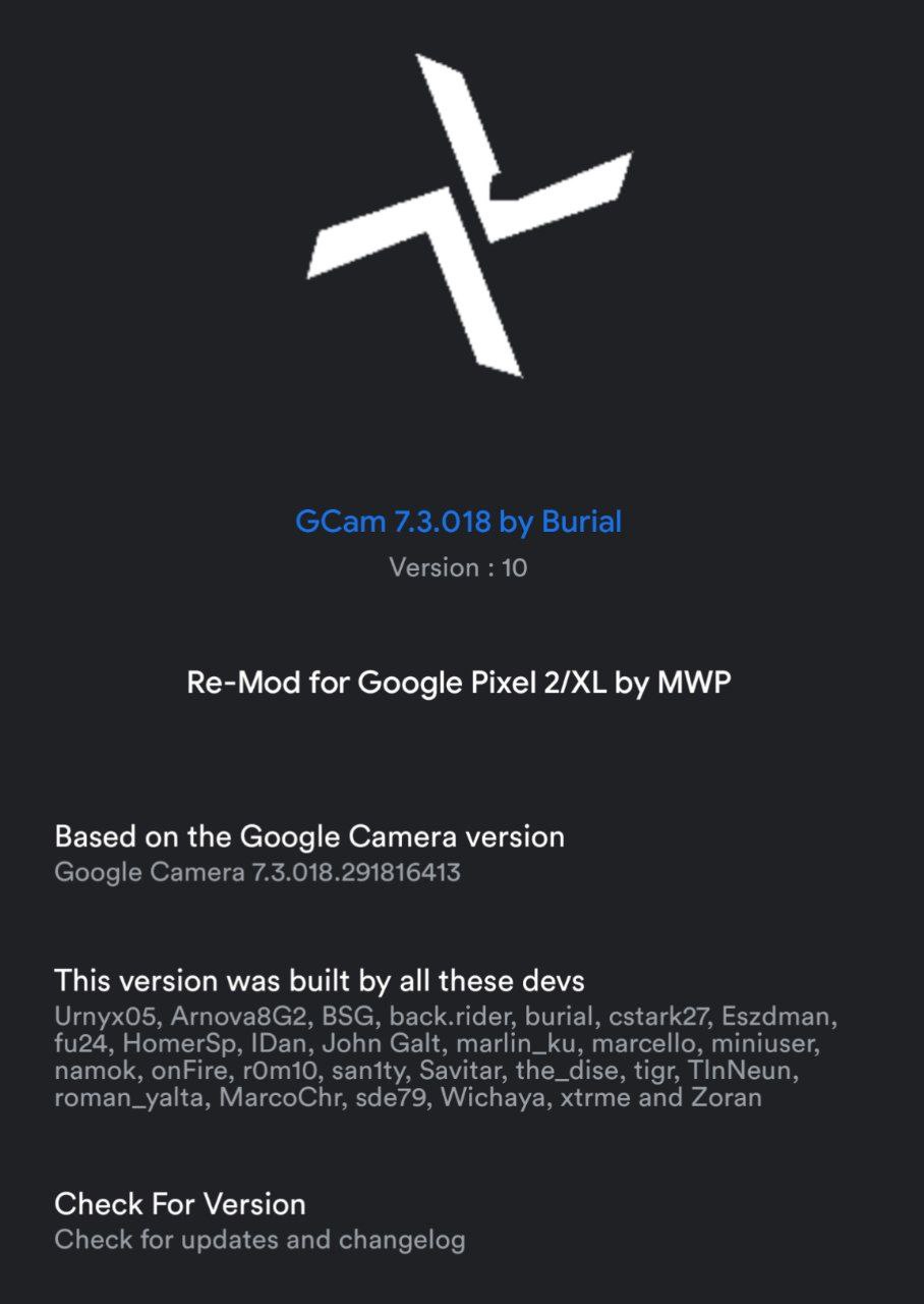 GCam_7.3_Burial_b10_Pixel2_MWP.apk