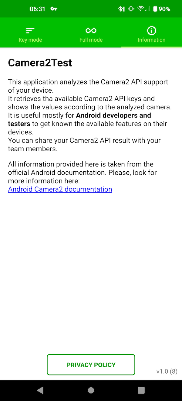 Camera2 Test App